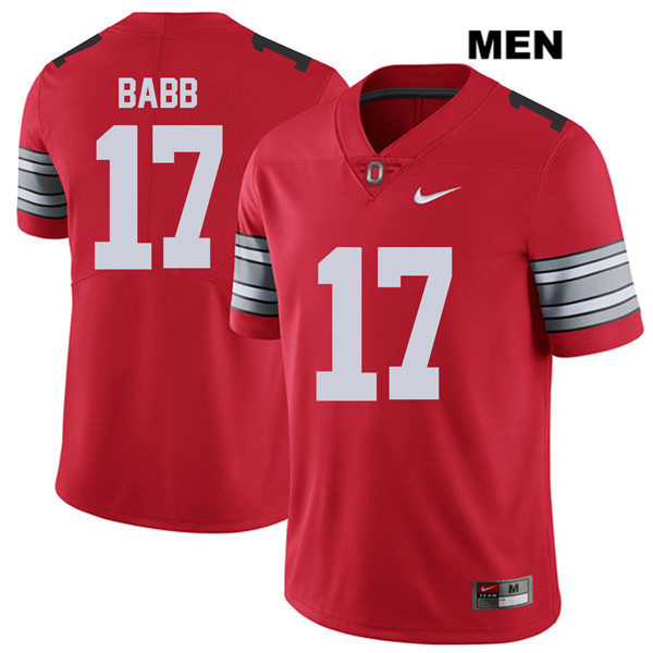 Ohio State Buckeyes Men's Kamryn Babb #17 Red Authentic Nike 2018 Spring Game College NCAA Stitched Football Jersey MG19W56NU